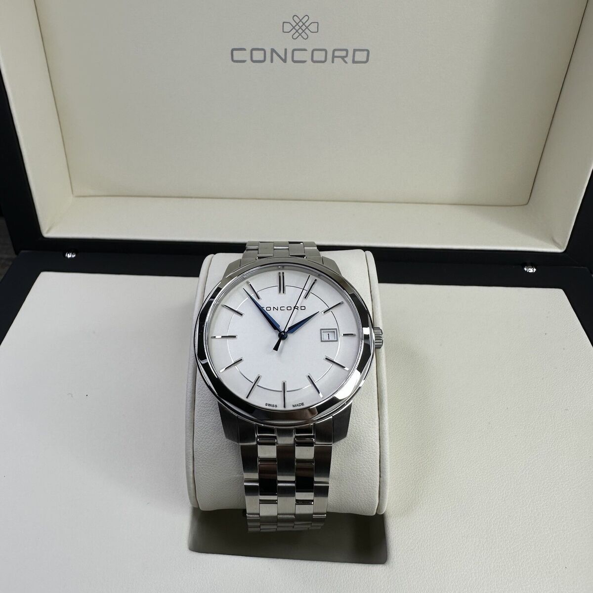 NEW✓ Swiss Made✓ Concord Bennington White Dial Men's NEW✓ Swiss Made✓ Concord Bennington White Dial Men's