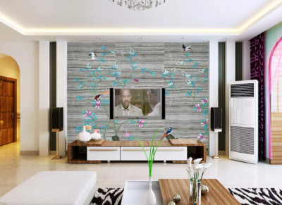 3D Marble Branch K13081 Wallpaper Mural Self-adhesive Removable Sticker Kay