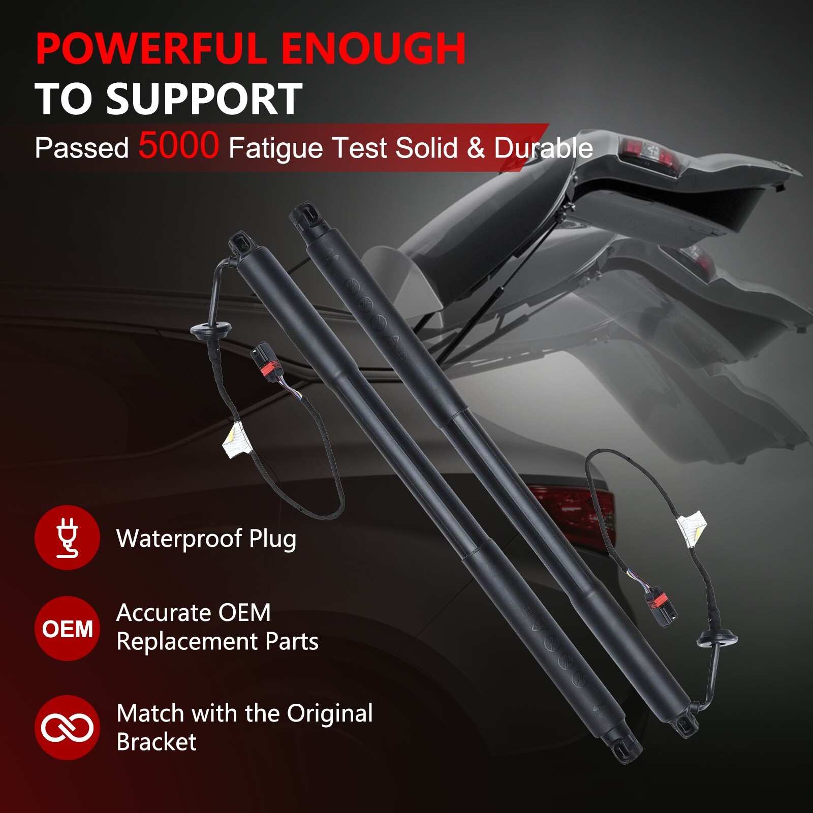 Pair Rear Liftgate Actuator Hatch Lift Strut Unit Assy For Volvo XC60 T5 6 12-17