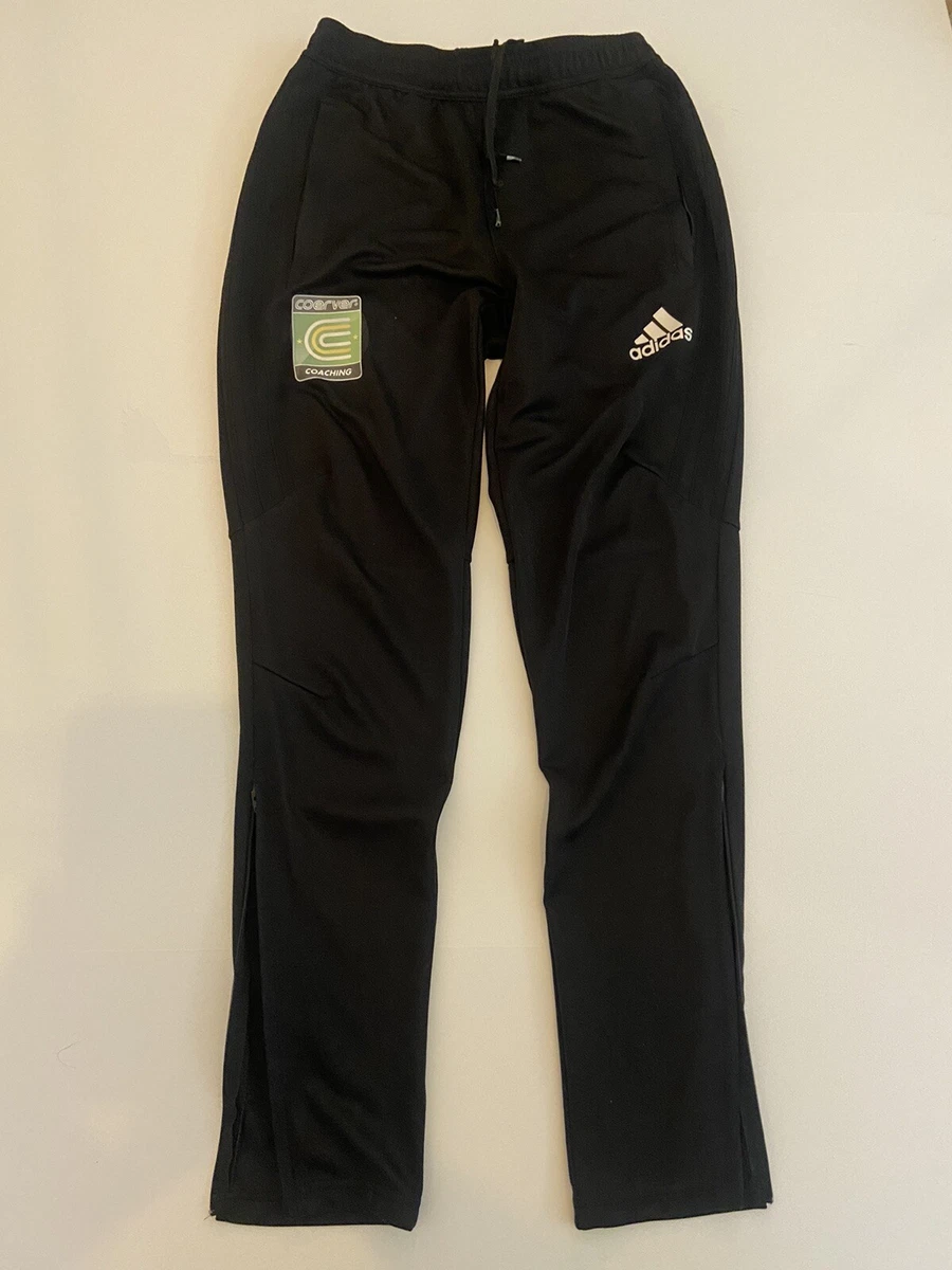 Adidas Soccer Training Pants With Zipper Legs Black Size Small Unisex