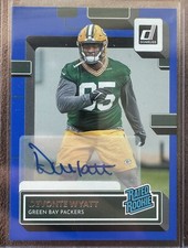 2022 Donruss Rated Rookie Auto Blue #360 Devonte Wyatt 🔥