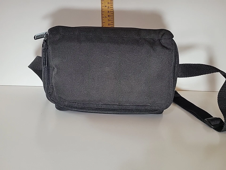 Vintage Case Logic Padded Camera Bag Black Teal Shoulder Strap & Pocket 9x6x5.5" - Image 2 of 4