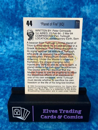 Doctor Who Series One 1 SINGLE Non-Sport Trading Card by Cornerstone 1994 - Picture 86 of 208