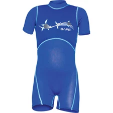 Bare 1mm Dolphin Floaty Kids Wetsuit Blue - Perfect for Water Activities