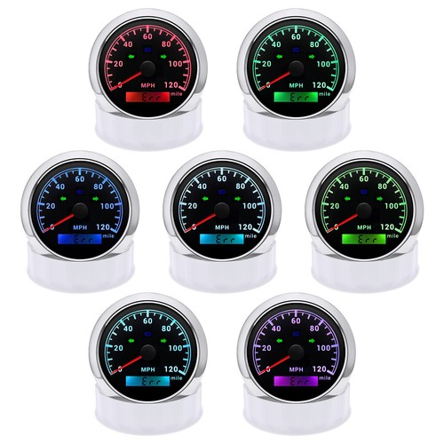85MM GPS Speedometer Gauge 0-120MPH waterproof with Turning Light for Boat Car - Picture 2 of 17