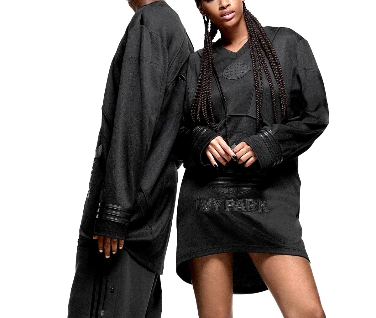 Camiseta Adidas Ivy Park Triple Negra Malla Talla Grande Beyoncé Originales Talla EE. UU.