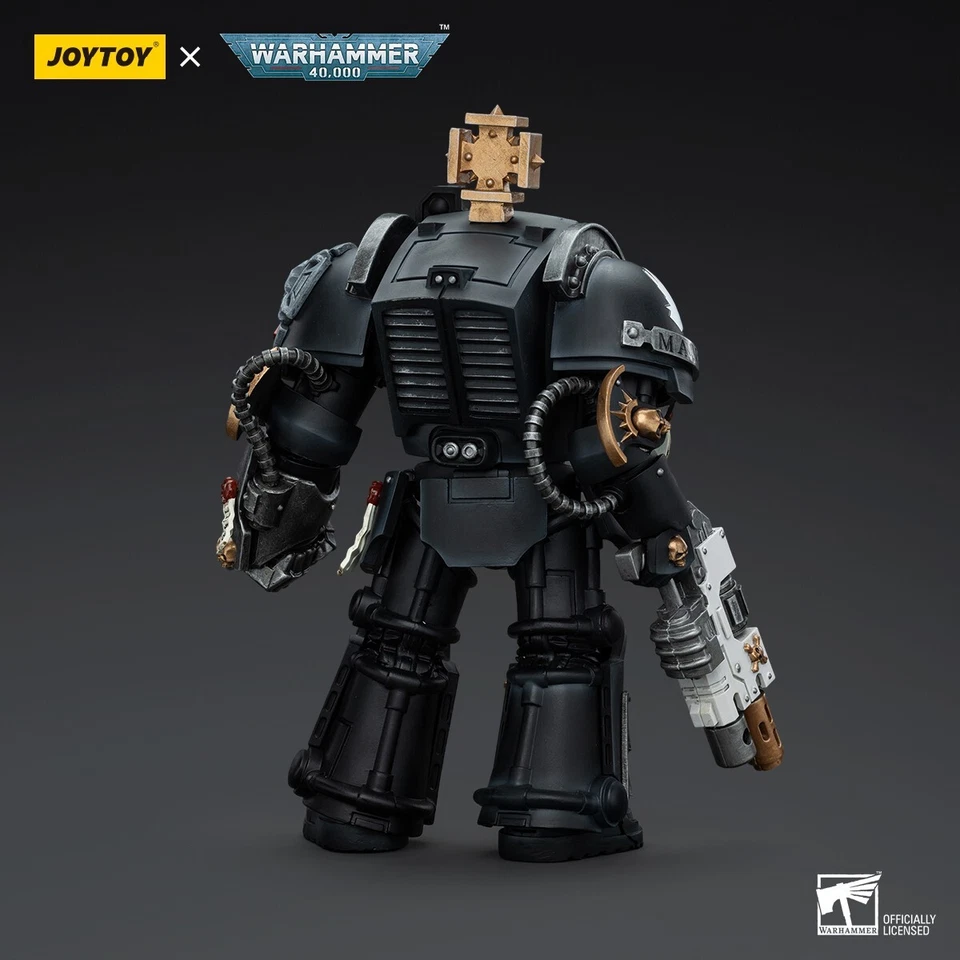 Figura de acción JOYTOY 1/18 Warhammer 40K Iron Hands Captain in Terminator Armour Foto 4 de 4