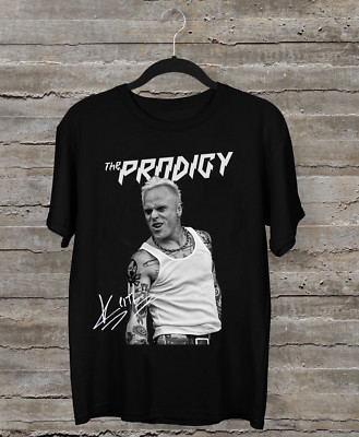 NEW Keith Flint The Prodigy Signature Black All Size Shirt HE1562