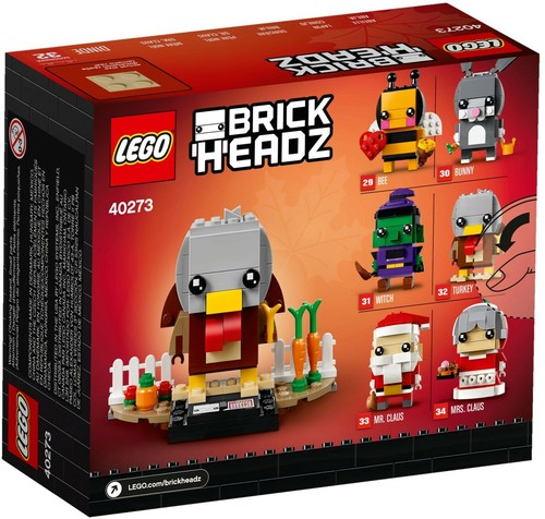 LEGO 40273 Thanksgiving Turkey Seasonal Brickheadz #32 - Picture 3 of 6