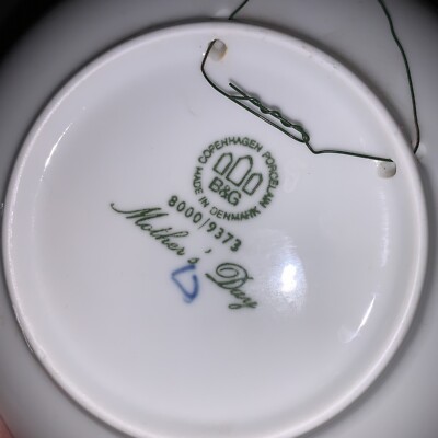 Mother's Day, Mors Dag, 1973, B&G Ceramic Blue Plate Copenhagen
