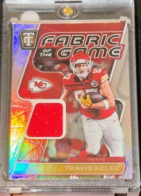 TRAVIS KELCE 2024 Panini Totally Certified #FG-TVK Fabric of the Game MNT 88/149