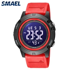 SMAEL Men Watches Digital Sport Wristwatch LED Alarm LED Light Countdown Watch