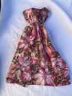 Vintage Barbie Clone Pink Floral Dress Barbie Size Everyday Doll Clothes