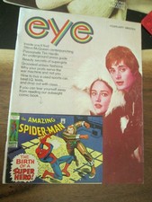 EYE Magazine Feb 1969 w/Promo Spider-Man Comic Harlan Ellison Led Zeppelin