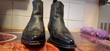 Sancho Herren Cowboystiefel Schwarz Größe 42 Super Style Leder.