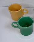 Vintage Fiesta Fiestaware 3 Tom and Jerry Ring Handle mugs       (F110)