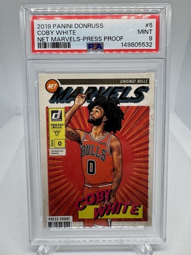 Coby White [Press Proof] #5 2019 Panini Donruss Net Marvels card