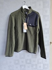 Image of BNWT Trespass Men's  1/2 Zip Fleece - AT100 Airtrap - Dark Vine Green - Size M