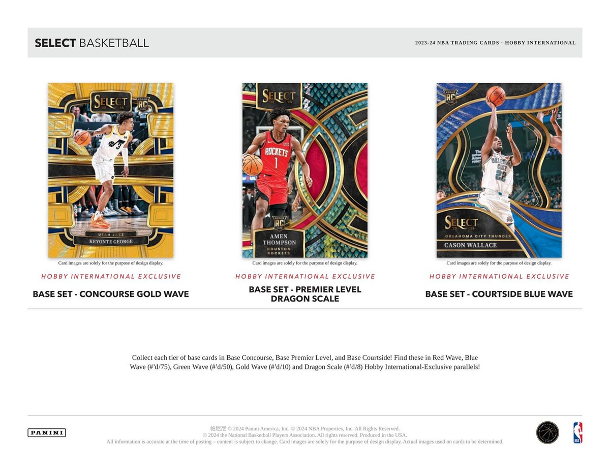 2023/24 PANINI SELECT BASKETBALL INTERNATIONAL HOBBY BOX | eBay
