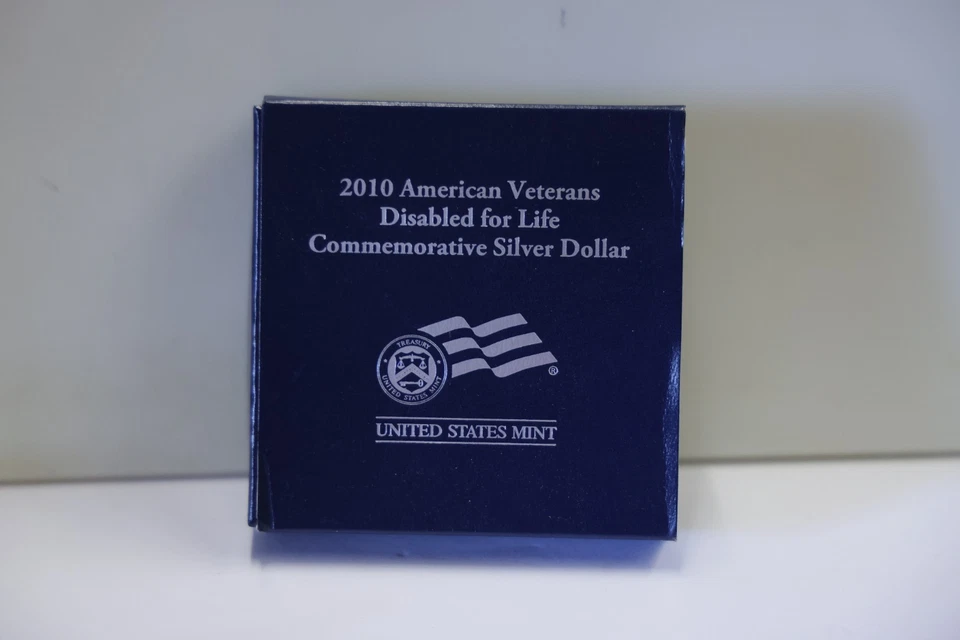2010 American Veterans Disabled 4 Life 90% Silver Dollar Proof Coin Box & COA - Image 3 of 4