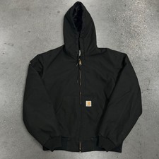 Carhartt Men's Size S Black J133 Extremes Hooded Canvas Jacket