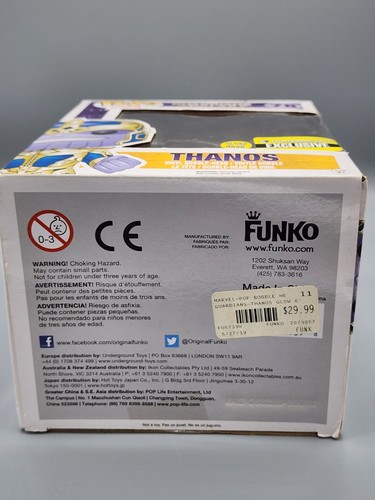 Funko Pop Guardiani della Galassia Thanos Glow in the Dark Esclusiva EE #78 - Foto 7 di 7
