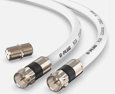 RG6 Coaxial Cable Connectors Set 10 FT G-PLUG High Speed Internet New Cord Wire