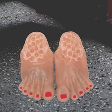 Lustige Barfuß-Hausschuhe, Monster-Sandalen, Jumbo-Pantoletten, tragbare