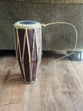 Napalese Madal Drum Nepali Nepal Handcrafted Folk Drum 14" Nice