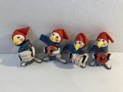 Vintage Annalee Four (4) Penguins w Christmas ''Candy'' Ornaments ~ ~ USA 99 C2B