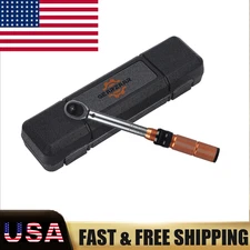 Drive Click Torque Wrench Snap Socket Ratcheting 1/4" 2-20Nm 17.7-177 INLB