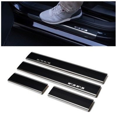 Sill Trims for Dacia Sandero Hatchback (DJF/BJI) 2021-Black | Silver