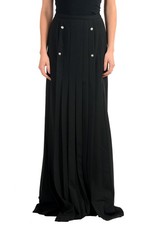 Versace Versus Wool Black Women's Maxi Skirt Sz XS S