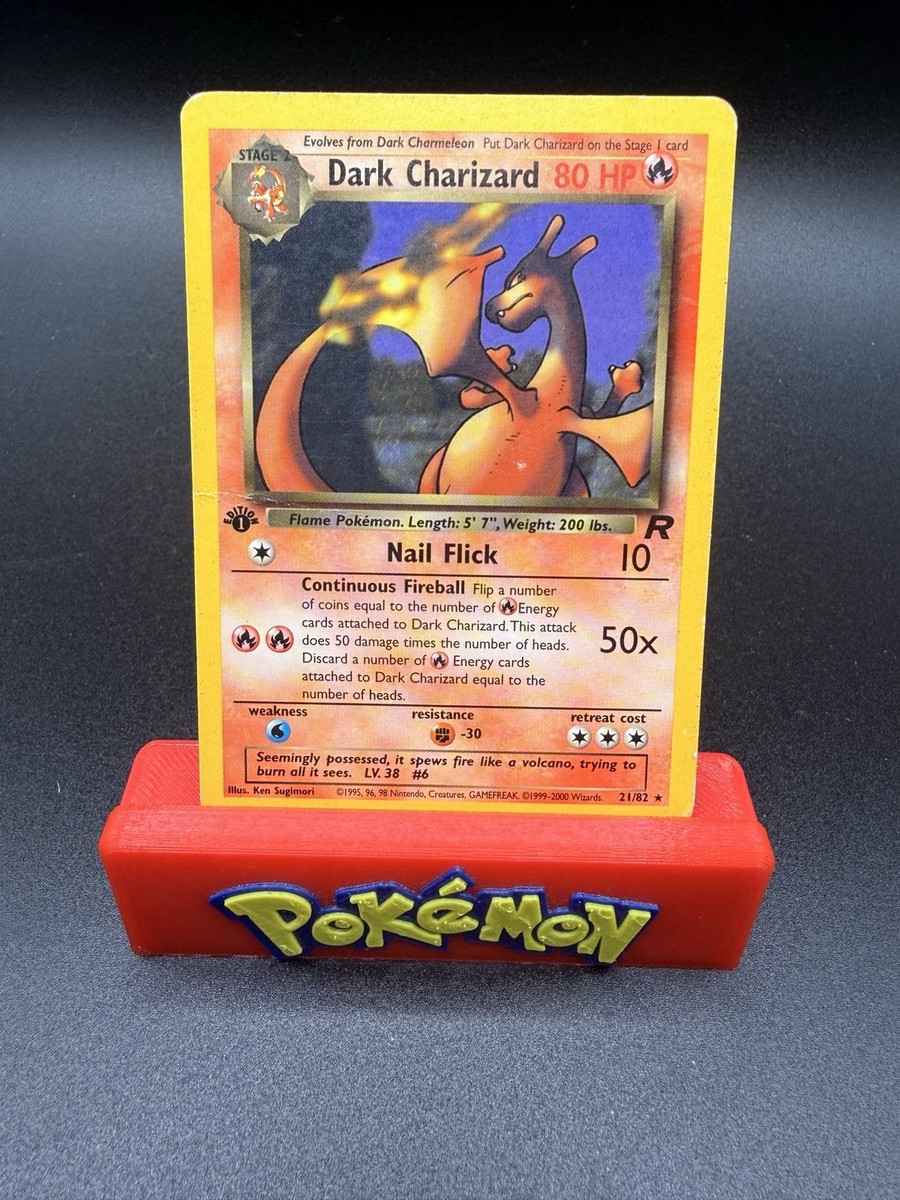 ポケモンカード Dark Charizard 80 HP Pokemon TCG Dark Charizard Team Rocket Rare 21/82 2000 80 HP