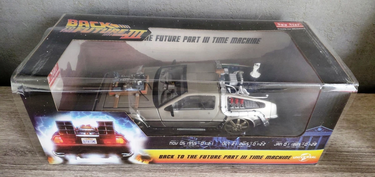 DeLorean Retour Vers Le Futur III Sunstar 1/18 – Métal Blindé