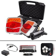 2x7pin Led Towing Light Magnetic Wireless Trailer Taillight Kit For Truck Rv 2x7pin Led Towing Light Magnetic Wireless Trailer Taillight Kit For Truck Rv