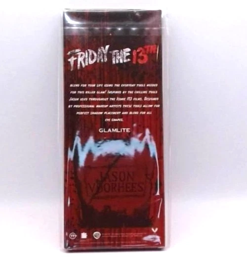 TOTALMENTE NUEVO Glamlite x Friday the 13th, Jason Voorhees 5 piezas Juego de cepillos nuevo en caja Foto 3 de 4