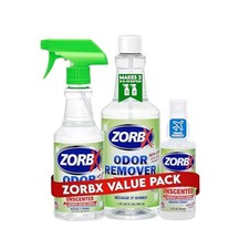 ZORBX Unscented Odor Remover Spray Set, 2 16 32 Oz, Hospital-Grade