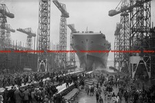 F008216 HMS Eagle British aircraft carrier Belfast 1946