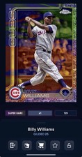 DIGITAL TOPPS BUNT Billy Williams GILDED 25 SUPER RARE Read