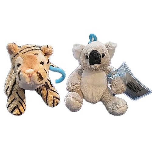 Webkinz Kinz Klip TIGER & KOALA BEAR WE000690 RETIRED Sealed Unused Tag Code - Picture 1 of 13