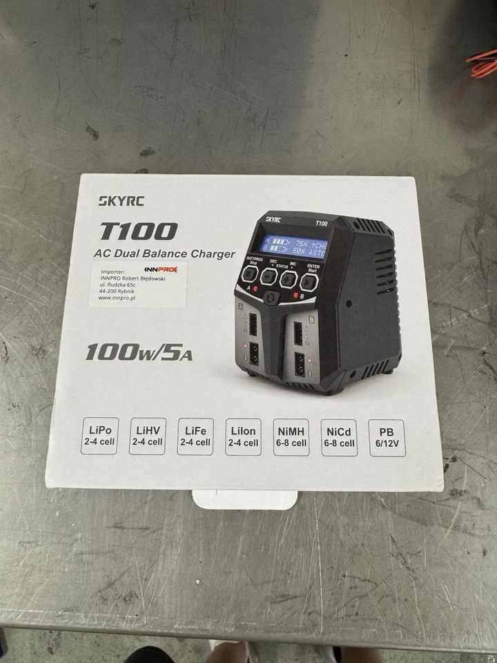 SkyRC T100 Ladegerät Dual Charger 240VAC 0.1-5A 2x50W 100162-02 - Bild 4 von 4
