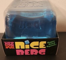NeeDoh Nice Berg Blue XL Giant Nee Doh Niceberg Solid Squish Cube Block - NEW