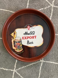 Hulls Export Beer Tray Old Vintage - The Hull Brewing Co.,  New Haven, Conn.