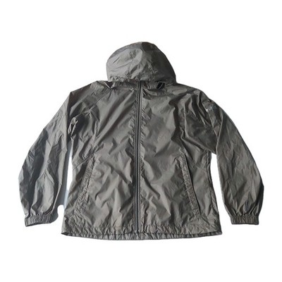 Columbia Regenjacke Damen groß beige Kapuze packbar leicht Outdoor