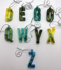 Wondershop Monogram Letter Christmas Ornament Glitter New