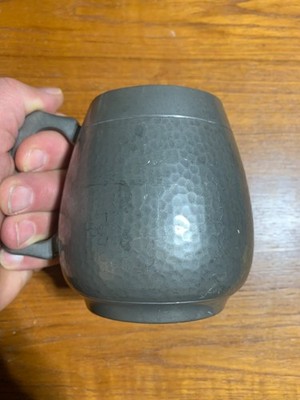 Vintage Hand Hammered Old English Leadless Pewter Knighthood Made In England Mug