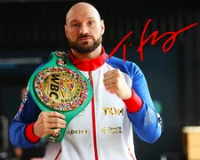 TYSON FURY SIGNED REPRINT BOXING CHAMPION AUTOGRAPH 8"x10" Photo