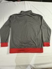 Chicago Blackhawks NHL Gray/Red 1/4 Zip Pullover Large — photo 3