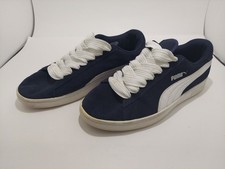 PUMA Men's Smash v2 Athletic Casual Shoes Navy/White Size 9 Men Free Shipping
